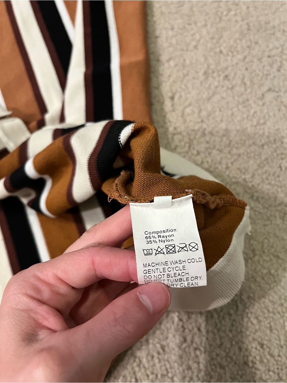 Men’s striped button down shirt - Picture 4 of 7
